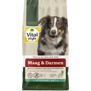 Vitalstyle Maag & Darmen - Hondenvoer - 12 Kilogram - rund, kip