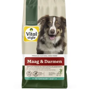 Vitalstyle Maag & Darmen - Hondenvoer - 3 Kilogram - rund, kip