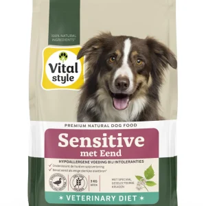 Vitalstyle Sensitive Hypoallergeen - Hondenvoer - 3 Kilogram - eend