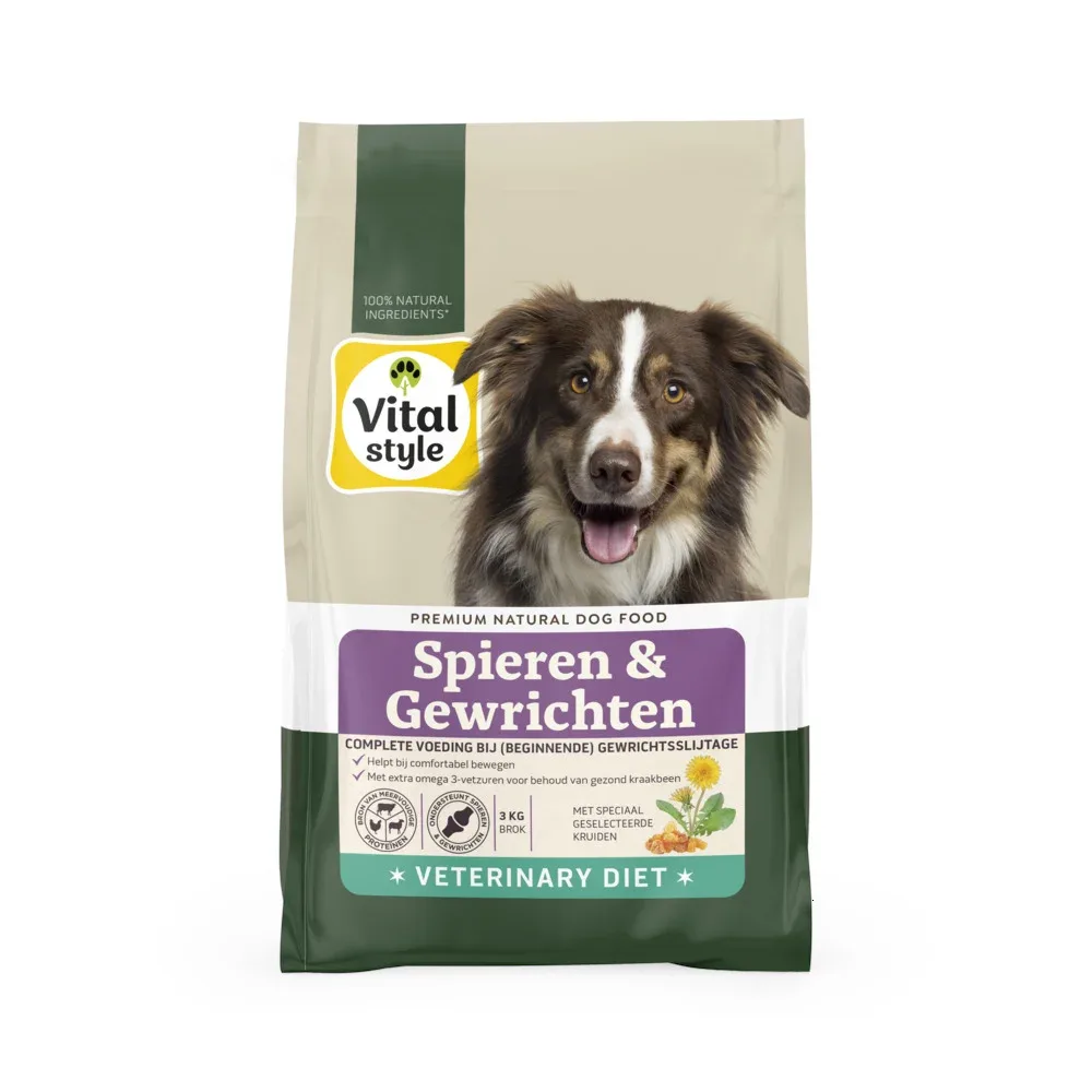 Vitalstyle Spieren & Gewrichten - Hondenvoer - 12 Kilogram - kip