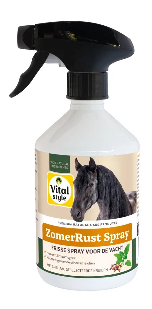 Vitalstyle ZomerRust Spray - Vachtverzorging Paard - 0.5 Liter