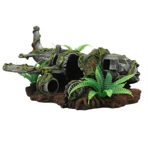 Vliegtuigwrak Jungle Decoratie