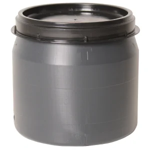 Voerton - Met schroefdeksel - 120 Liter - Grijs