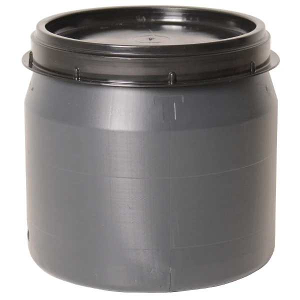Voerton - Met schroefdeksel - 120 Liter - Grijs