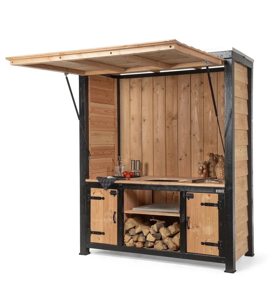 Volente Diek - Buitenkeuken - Bruin - 1x154x62 cm