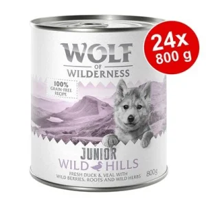 Voordeelpakket Wolf of Wilderness Junior 24 x 800 g
