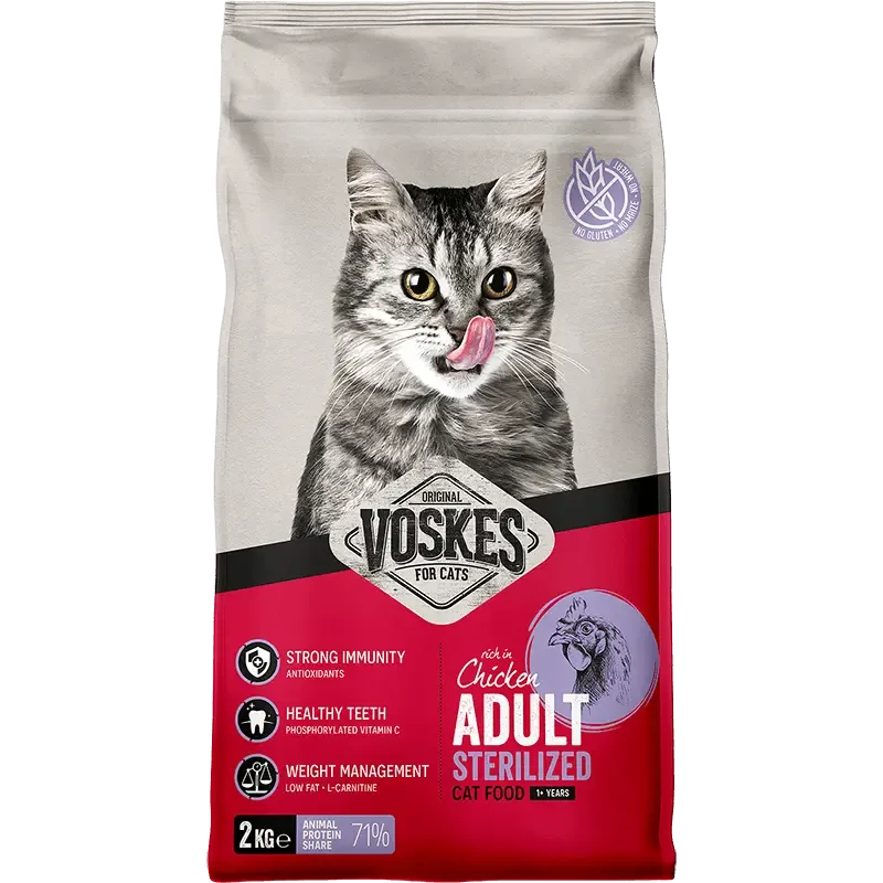 Voskes Brok Adult Sterilized Kip 2 kg