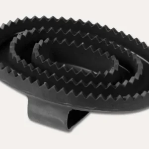 Waldhausen Rosborstel Rubber - Paard - Zwart - 4.4x11x16.3 cm