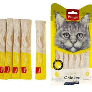 Wanpy Creamy Lickable Treats Chicken 5 St - 14 gr