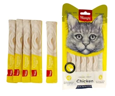 Wanpy Creamy Lickable Treats Chicken 5 St - 14 gr
