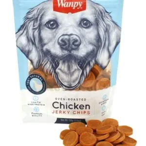 Wanpy Oven Roasted Chicken Jerky Chips - 100 gr