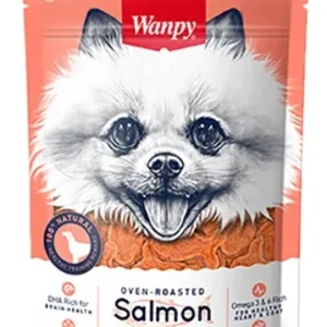 Wanpy Oven Roasted Salmon Fish Shape Bites - 100 gr