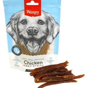 Wanpy Soft Oven Roasted Chicken Jerky Strips - 100 gr