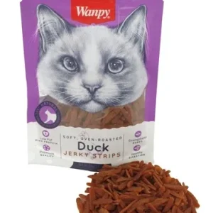 Wanpy Soft Oven Roasted Duck Jerky Strips - 80 gr