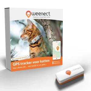 Weenect XS - GPS Tracker Kat - Zwart/Oranje