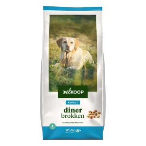 Welkoop Adult Diner brokken - Hondenvoer - 3 Kilogram - rund, gevogelte