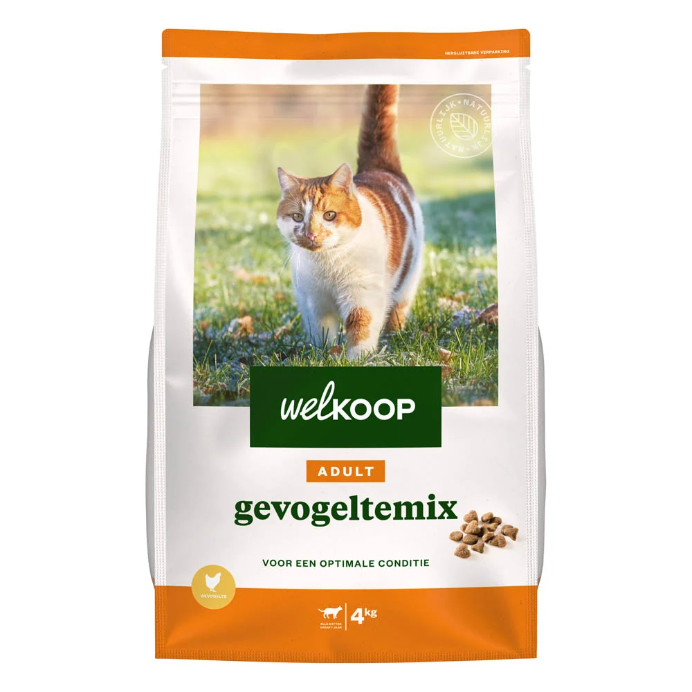 Welkoop Adult - Kattenvoer - 2 Kilogram - gevogelte