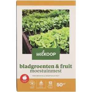 Welkoop - Bladgroenten en Fruit Moestuinmest - 180 m2 - 7.5 Kilogram