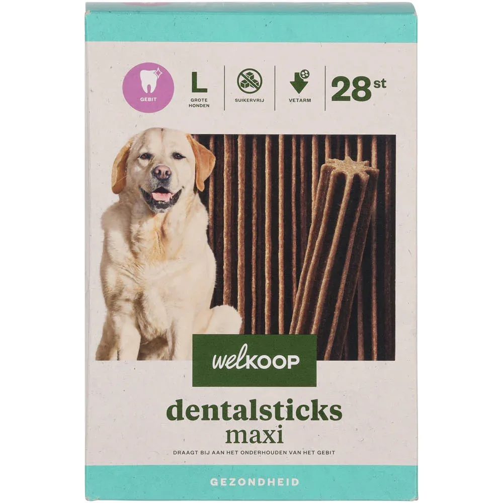 Welkoop - Dentalsticks Mini - 28 Stuks - kip - S