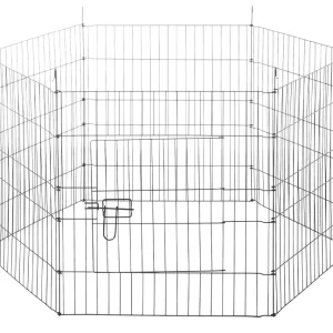 Welkoop Dribbel - Konijnenren - Zwart - 63x60x360 cm
