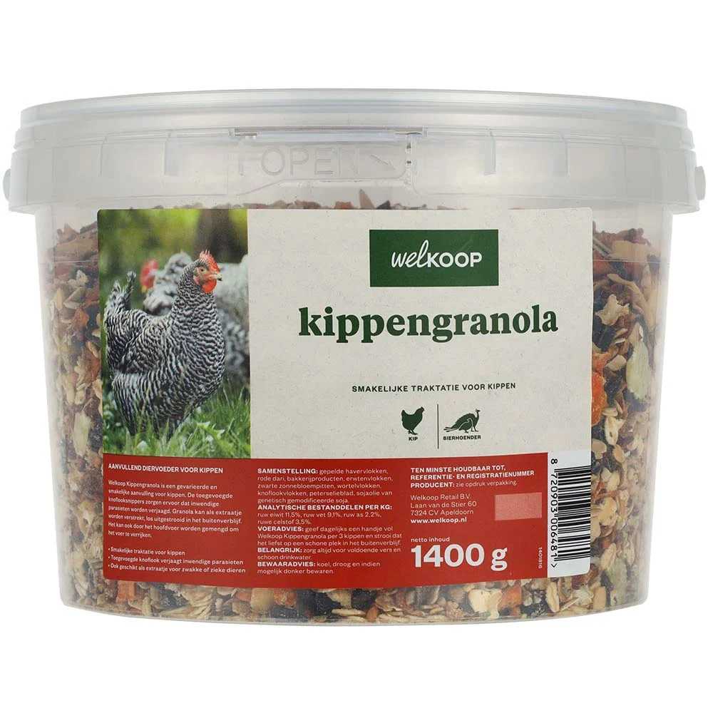 Welkoop Granola - Kippensnack - 1400 Gram