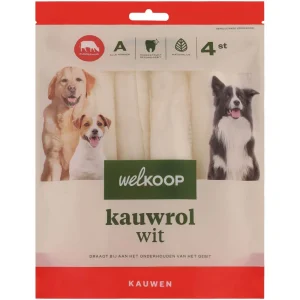 Welkoop - Kauwrol - Wit - 12 Stuks - rund