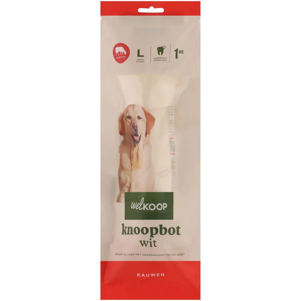 Welkoop - Knoopbot M Wit - 2 Stuks - rund - M