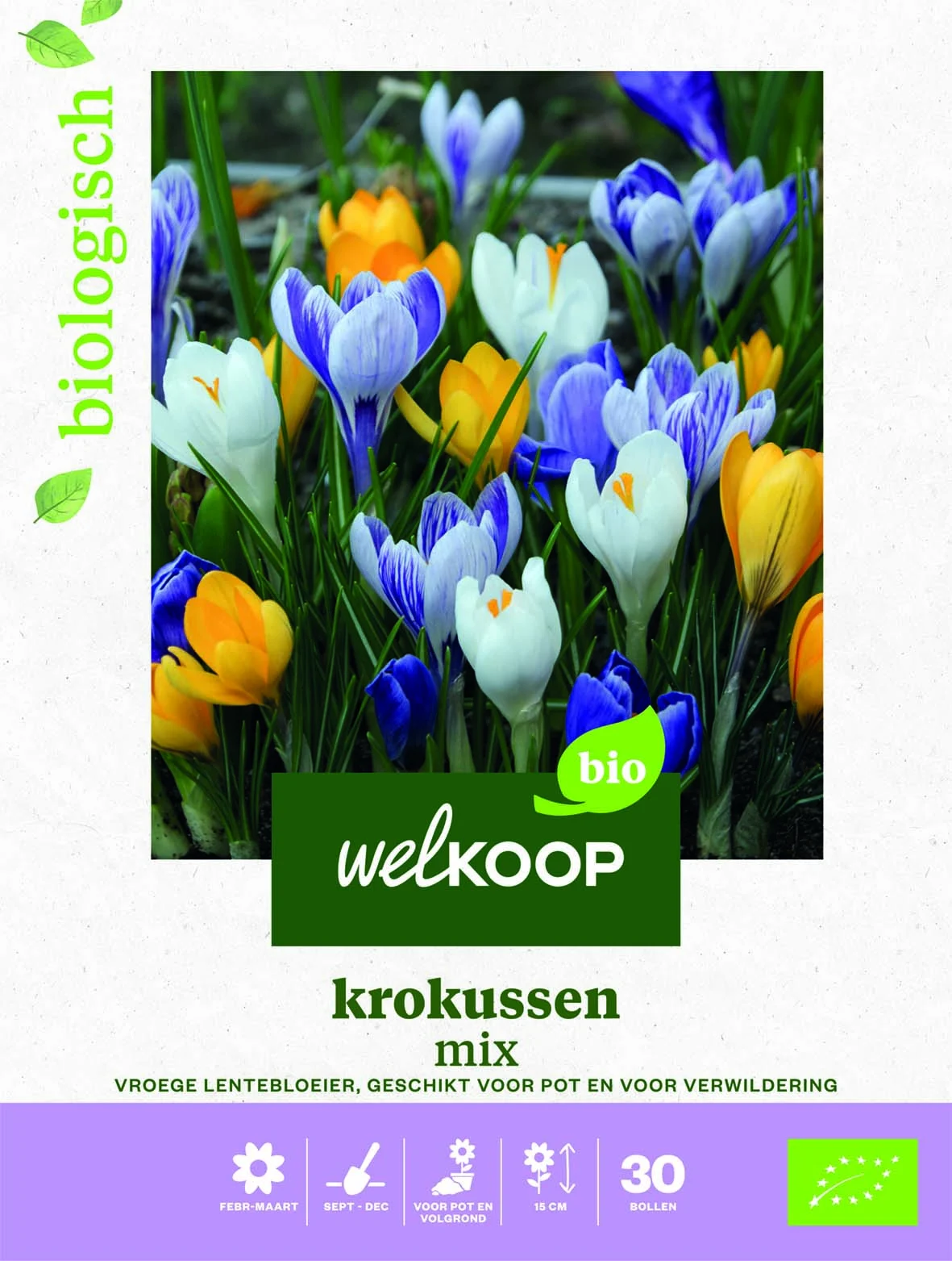 Welkoop Krokussen mix - Biologisch - Bloembollen