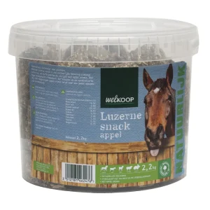 Welkoop Luzernesnack - paardensnack - 2.2 Kilogram - Appel