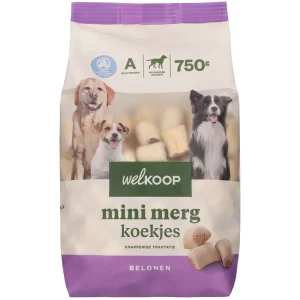 Welkoop Mini Merg - Hondenkoekjes - 750 Gram - Rund, kip