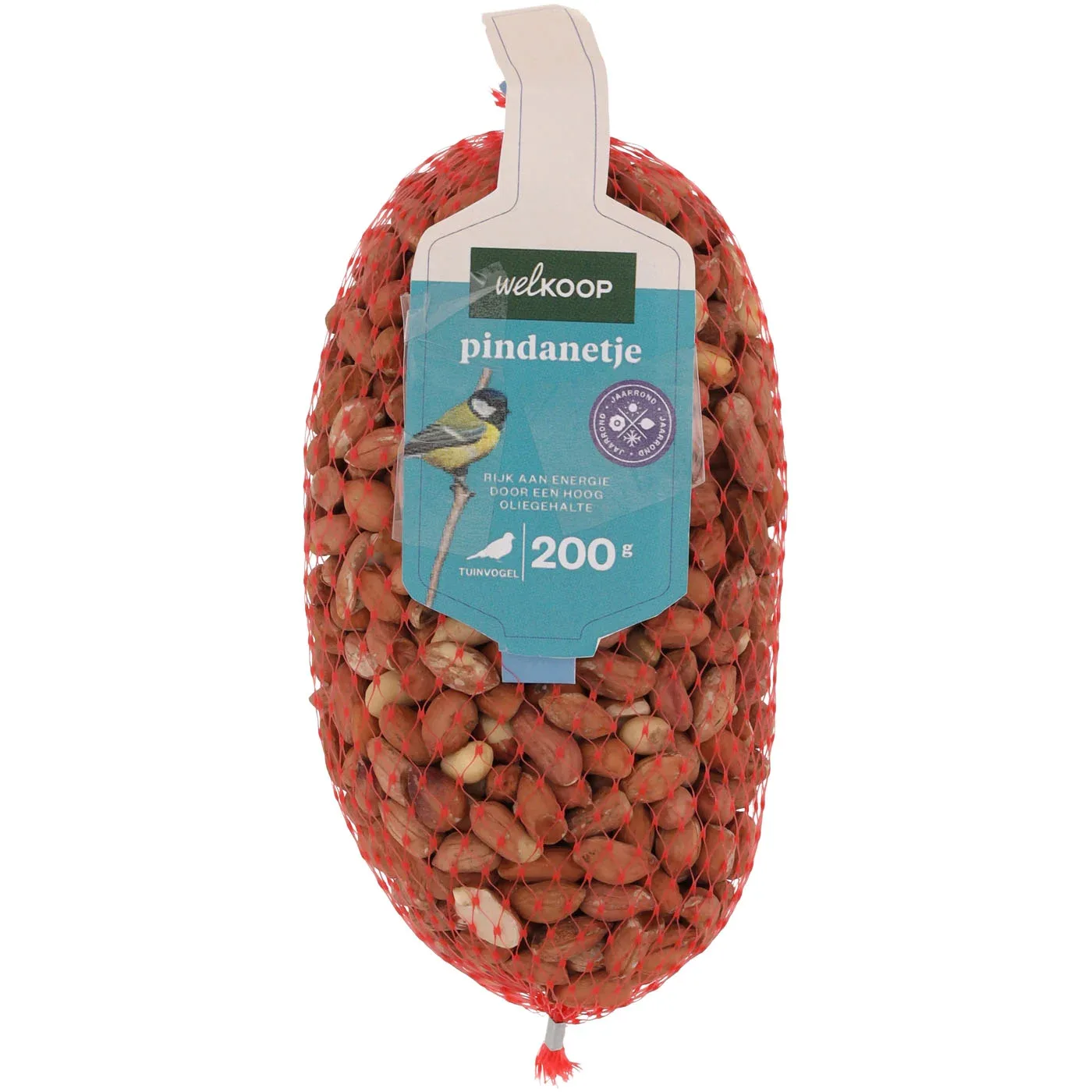 Welkoop Pindanetje - Tuinvogelvoer - 4x200 gram - 800 Gram - Pinda