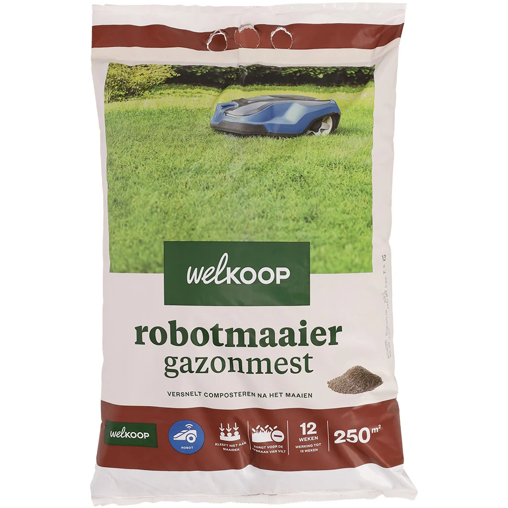 Welkoop - Robotmaaier Gazonmest - 250 m2 - 7.5 Kilogram