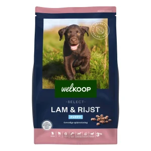 Welkoop Select Puppy Krokante brokken - Hondenvoer - 12 Kilogram - Lam & rijst