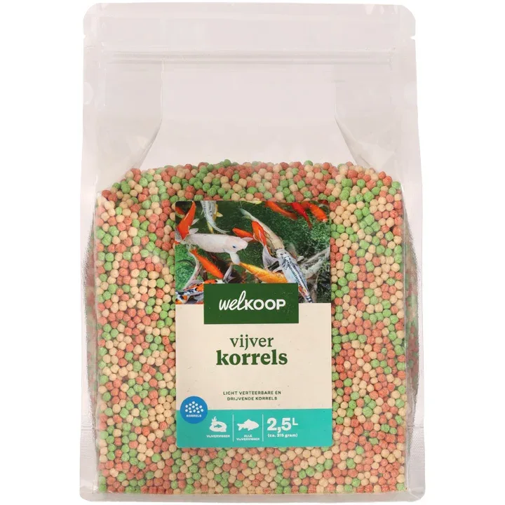 Welkoop Vijverkorrels - Vijvervissenvoer - 5 Liter
