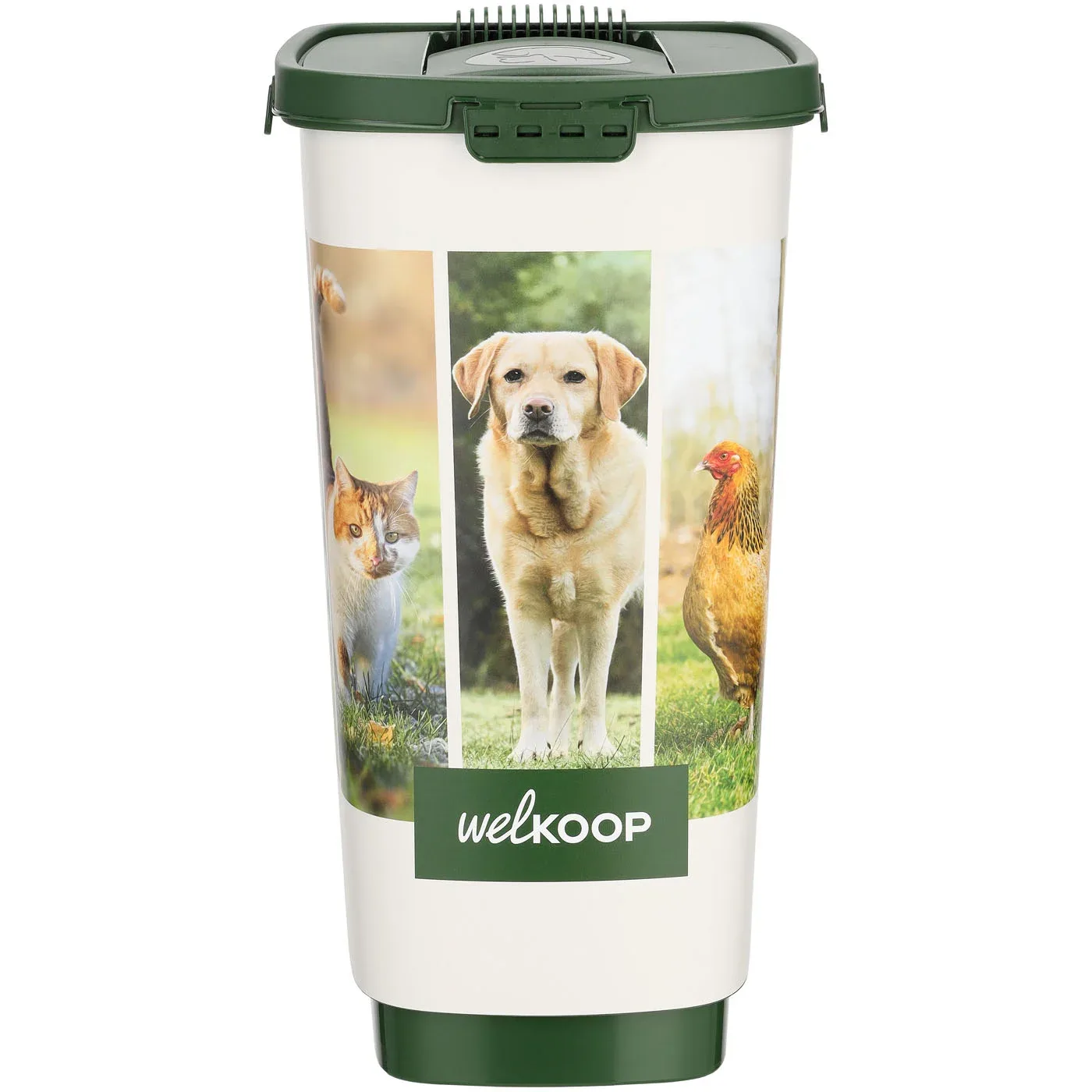 Welkoop - Voerton - 4.1 Liter - Wit Groen