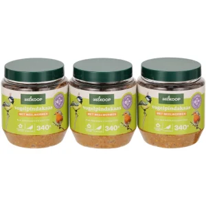 Welkoop - Vogelpindakaas - Tuinvogelvoer - 12 Stuks - Meelwormen