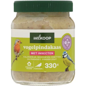 Welkoop - Vogelpindakaas - Tuinvogelvoer - 330 Gram - insecten