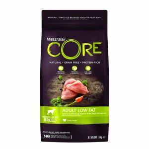 Wellness CORE Adult Low Fat Medium-Large- Breed - Hondenvoer - 1.8 Kilogram - kalkoen