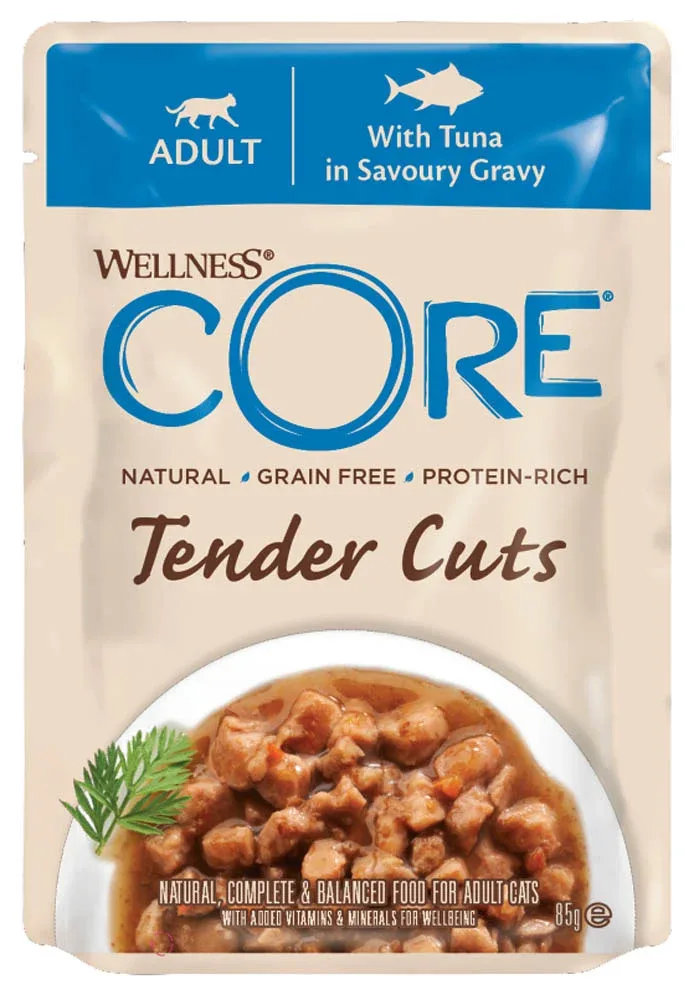 Wellness Core Tender Cuts - Kattenvoer - 85 Gram - lever, kip
