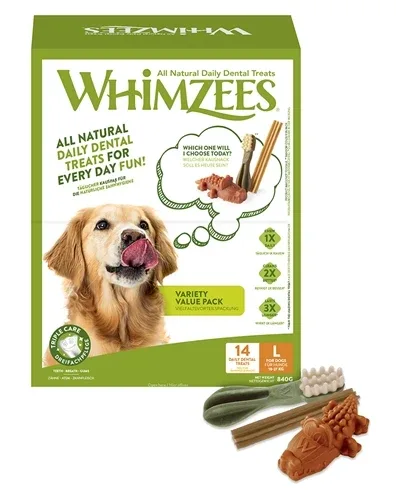 Whimzees Variety Box Large 14 St - 27 kg