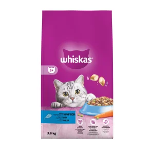 Whiskas 1+ Adult Droge Brokjes - Kattenvoer - 3800 Gram - tonijn