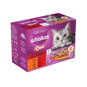 Whiskas 1+ Classic Selectie - Kattenvoer - 12x85 gram - 1020 Gram - gelei