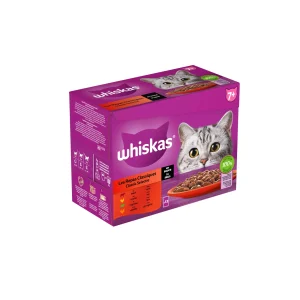 Whiskas 7+ Classic Selectie - Kattenvoer - 12x85 gram - 1020 Gram - saus