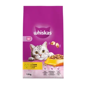 Whiskas 7+ Senior Droge Brokjes - Kattenvoer - 1.9 Kilogram - kip