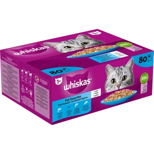 Whiskas Adult Vis Selectie In Gelei 80×85 g
