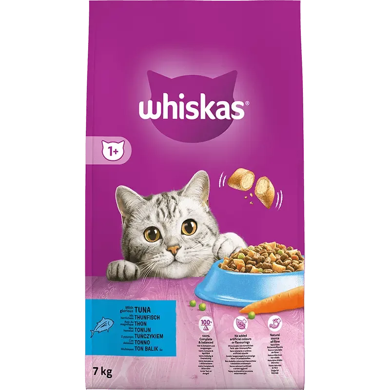 Whiskas Droog Adult Tonijn 7 kg