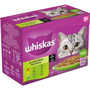 Whiskas Pouch Senior Mix Selectie in Saus
