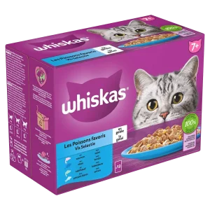 Whiskas Pouch Senior Vis Selectie in Gelei