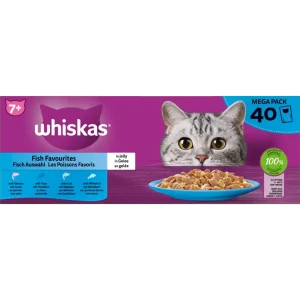 Whiskas Pouch XXL Senior Vis Selectie in Gelei