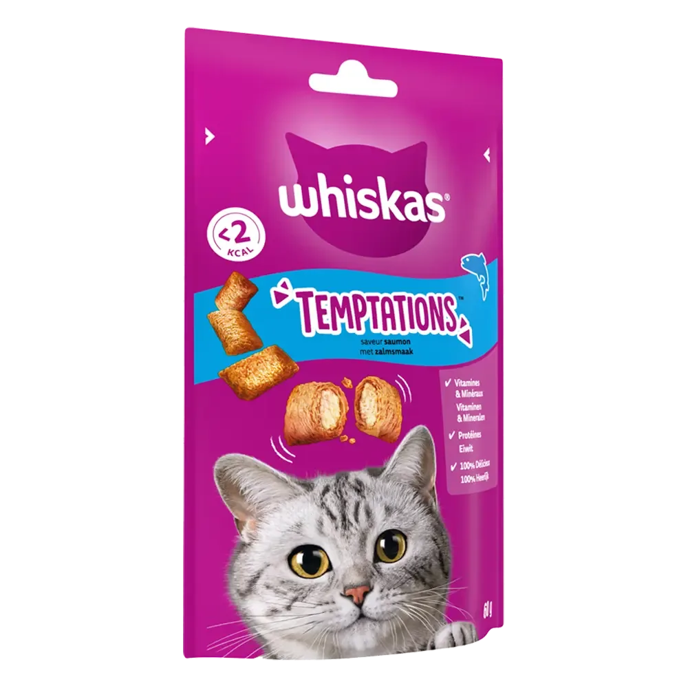 Whiskas Temptations Zalm 60 g